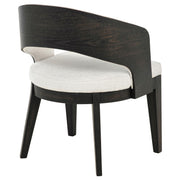 Leandro Upholstered Dining Arm Chair Cream (Set of 2) - 115393