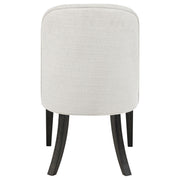 Leandro Upholstered Dining Side Chair Cream (Set of 2) - 115392