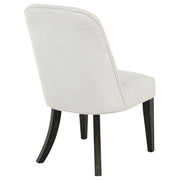 Leandro Upholstered Dining Side Chair Cream (Set of 2) - 115392