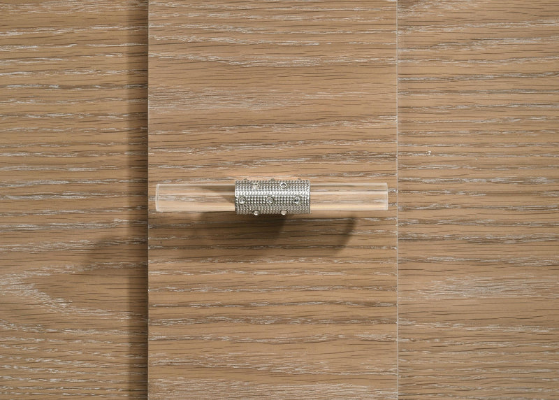 Leanne 2-drawer Sinter Stone Top Nightstand Light Oak - 223132