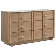 Leanne 4-piece Queen Bedroom Set Light Oak - 223131Q-S4