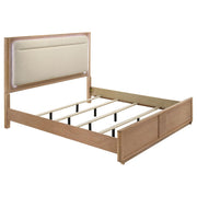 Leanne 5-piece Eastern King Bedroom Set Light Oak - 223131KE-S5