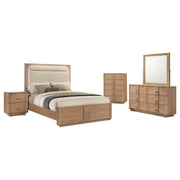 Leanne 5-piece Queen Bedroom Set Light Oak - 223131Q-S5