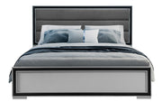 Amelia Grey Black Full Bed W/Led - AMELIA-GREY/BLACK-FB W/LED