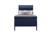 Charlie Blue Twin Bed With Led - CHARLIE-BLUE-TB W/LED