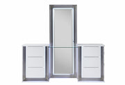 Ylime Smooth White Vanity With Led - YLIME-SMOOTH WHITE-VANITY W/ LED