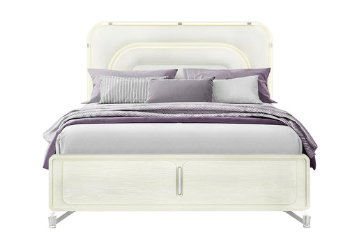 Lyra Beige King Bed With Led - LYRA-BEIGE-KB W/ LED