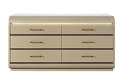 Genesis Gold Dresser With Led - GENESIS-GOLD-DR W/LED