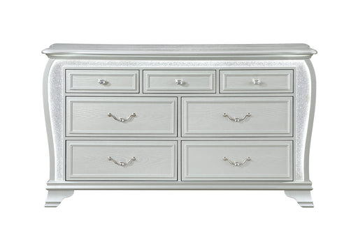 Aria Silver Dresser With Led - ARIA-SILVER-DR W/LED