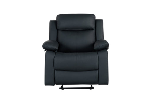 U6026 Black Pu 72A Glider Recliner With Led - U6026-BLACK PU 72A-GR W/ LED
