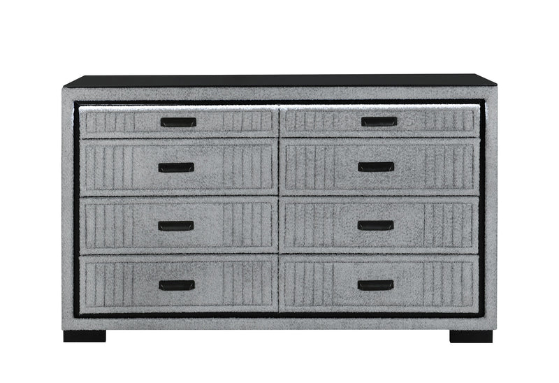 Isabella Grey Dresser With Led - ISABELLA-GREY-DR W/ LED