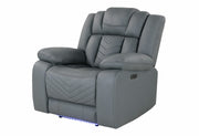 U7068 Grey 10 Power Recliner With Led - U7068-GREY 10-PR W/ LED