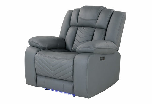 U7068 Grey 10 Power Recliner With Led - U7068-GREY 10-PR W/ LED