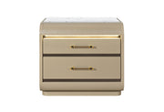 Genesis Gold Nightstand With Led - GENESIS-GOLD-NS W/LED