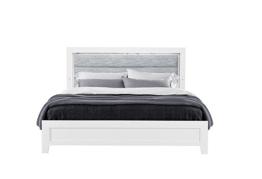 Luccia White Queen Bed With Led - LUCCIA-WHITE-QB W/LED
