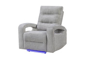U6611 Grey 15 Power Recliner With Led - U6611-GREY 15-PR W/LED