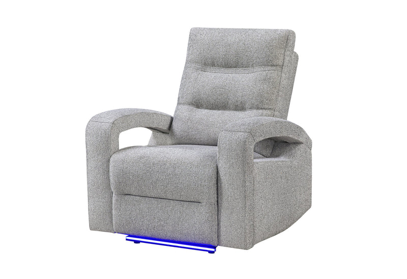 U6611 Grey 15 Power Recliner With Led - U6611-GREY 15-PR W/LED