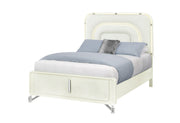 Lyra Beige Queen Bed With Led - LYRA-BEIGE-QB W/ LED