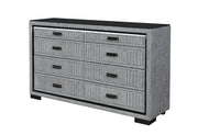 Isabella Grey Dresser With Led - ISABELLA-GREY-DR W/ LED