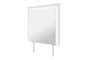 Naomi Silver Marble Mirror With Led - NAOMI-SILVER MARBLE-MR W/ LED