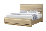 Genesis Gold Queen Bed With Led - GENESIS-GOLD-QB W/LED