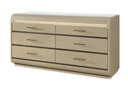 Genesis Gold Dresser With Led - GENESIS-GOLD-DR W/LED