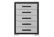Amelia Grey Black King Bed Group W/Led - AMELIA-GREY/BLACK-KBG W/LED