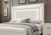 Clara Beige King Bed With Led - CLARA-BEIGE-KB W/LED