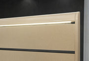 Genesis Gold Queen Bed With Led - GENESIS-GOLD-QB W/LED
