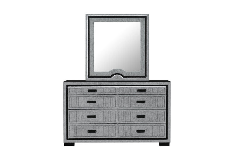 Isabella Grey Dresser With Led - ISABELLA-GREY-DR W/ LED