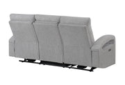 U6611 Grey 15 Power Reclining Sofa With Led - U6611-GREY 15-PRS W/LED