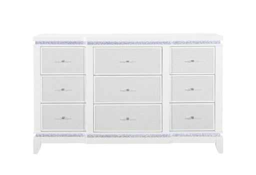 Alina White Dresser With Led - ALINA-WHITE-DR W/ LED-N