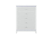 Alina White Chest With Led - ALINA-WHITE-CH W/ LED-N