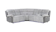 U6028 Grey Sectional With Led - U6028-GREY-SECTIONAL W/LED-N
