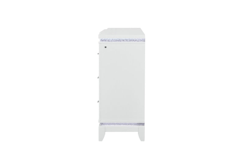 Alina White Dresser With Led - ALINA-WHITE-DR W/ LED-N