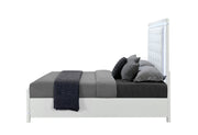 Alina White King Bed With Led - ALINA-WHITE-KB W/LED-N