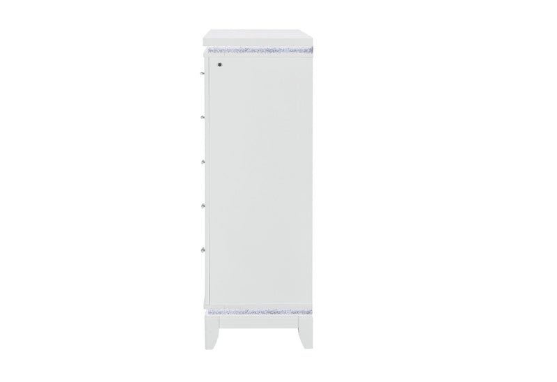 Alina White Chest With Led - ALINA-WHITE-CH W/ LED-N