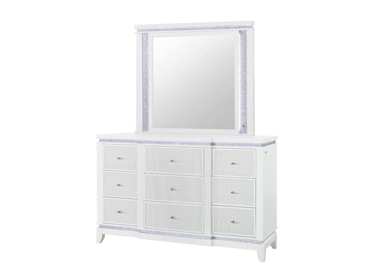 Alina White Mirror With Led - ALINA-WHITE-MR W/ LED-N