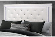Alina White King Bed With Led - ALINA-WHITE-KB W/LED-N