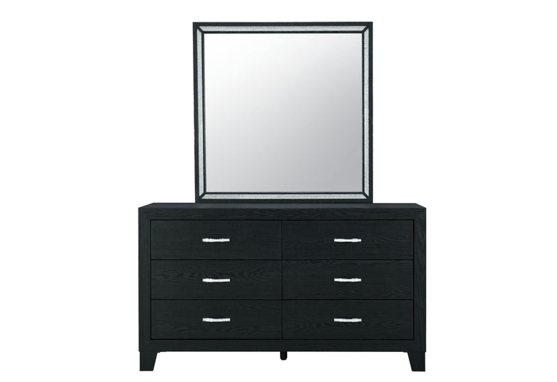 Reid Black King Bed Group With Led - REID-BLACK-KBG W/LED-N