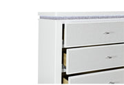 Alina White Chest With Led - ALINA-WHITE-CH W/ LED-N