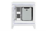 Alina White Queen Bed Group With Led, Cooler, Speaker And Usb - ALINA-WHITE-QBG W/LED COOLER SPKR USB-N