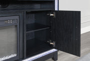 Lily Dark Grey Ent Unit 72 Inch W/ Led, Speakers, Crystal Inserts - LILY-DARK GREY-EU 72 W/LED & SPKR