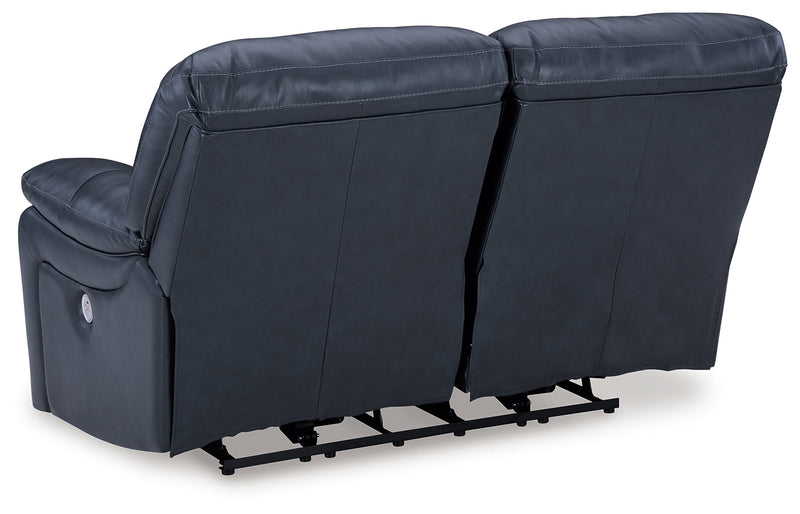 Leesworth Ocean Power Reclining Loveseat - U4380974
