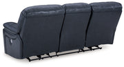 Leesworth Ocean Power Reclining Sofa - U4380987