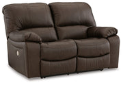 Leesworth Sofa and Loveseat in Dark Brown - PKG015115