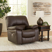 Leesworth Sofa, Loveseat and Recliner in Dark Brown - PKG015116