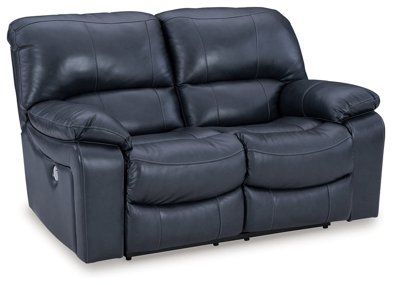 Leesworth Sofa, Loveseat and Recliner in Ocean - PKG016543