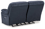 Leesworth Sofa, Loveseat and Recliner in Ocean - PKG016543