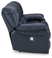 Leesworth Sofa, Loveseat and Recliner in Ocean - PKG016543